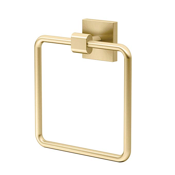 Gatco 4062 Elevate Towel Ring Brushed Brass