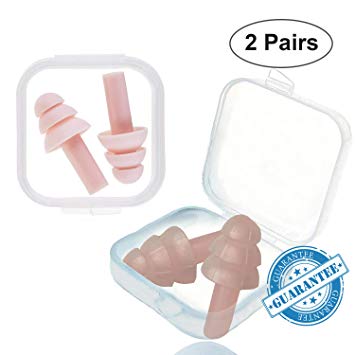 Earplugs for Sleeping, Noise Cancelling Sound Blocking Ear Plugs Reusable Noise Reduction For Musicians Concerts Silicone