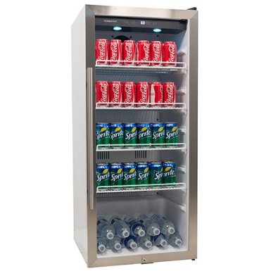 EdgeStar 86 Cu Ft Commercial Beverage Merchandiser - White and Stainless Steel