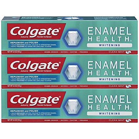 Colgate Enamel Health Whitening Toothpaste - 5.5 ounce (3 Pack)