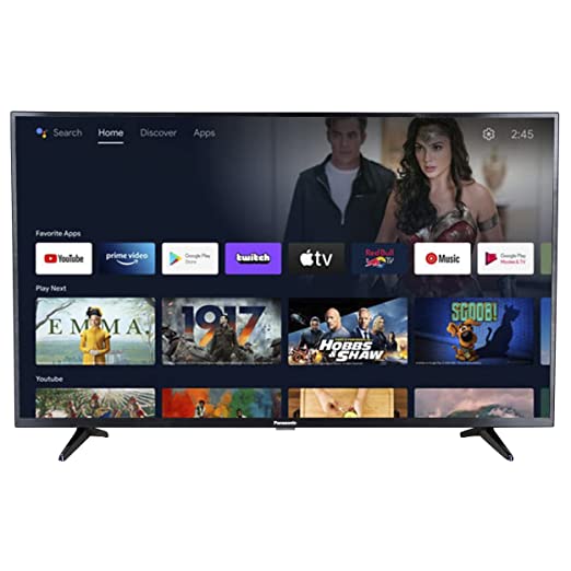 Panasonic 108 cm (43 Inches) 4K Ultra HD Smart Android LED TV TH-43LX700DX (Black) (2022 Model)