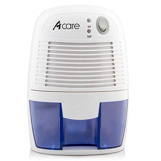 Acare Mini Dehumidifier for Home, 500ml Portable Dehumidifers for Bathroom 150 sq ft, Auto Shut Off