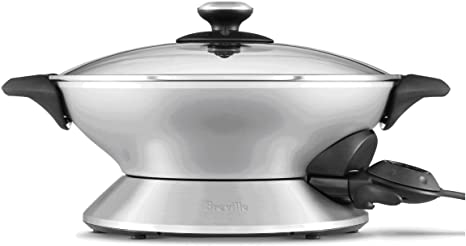 Breville BREBEW600XL Hot Wok ,Gray, 17.75"x14"x9.25"