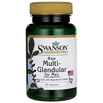 Swanson Raw Multi-Glandular For Men 60 Caps