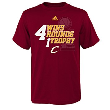 NBA Short Sleeve 4 Wins 4 Rounds 1 Trophy Tee