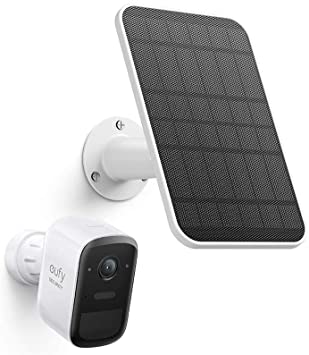 eufy Security eufyCam 2C Pro Wireless Home Security Add-on Camera & Certified eufyCam Solar Panel Bundle, 2K Resolution, No Monthly Fee, Continuous Power Supply, 2.6W Solar Panel