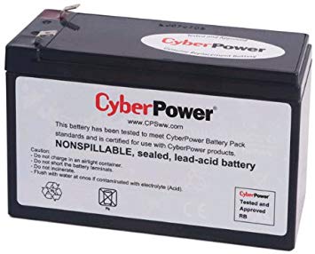 CyberPower RB1280 Replacement Battery Cartridge, Maintenance-Free, User Installable