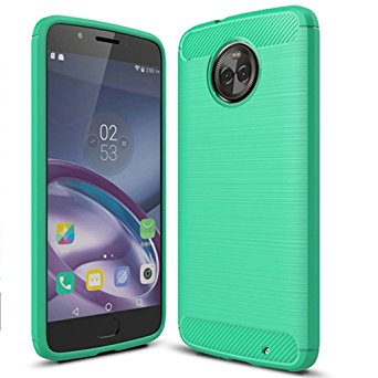 Moto x4 Case - Suensan TPU Shock Absorption Technology Raised Bezels Protective Case Cover for Motorola Moto x4 Phone (Mint Green)