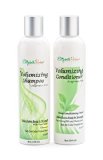 Sulfate Free Volumizing Shampoo and Conditioner Set - To Thicken Fine Hair - Promotes Hair Growth - Fragrance Free - 8oz