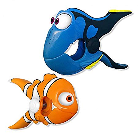 Nemo/Dory Disney BocaClips by O2COOL, Beach Towel Holders, Clips, Set of two, Beach, Patio or Pool Accessories, Portable Towel Clips, Chip Clips, Secure Clips, Assorted Styles