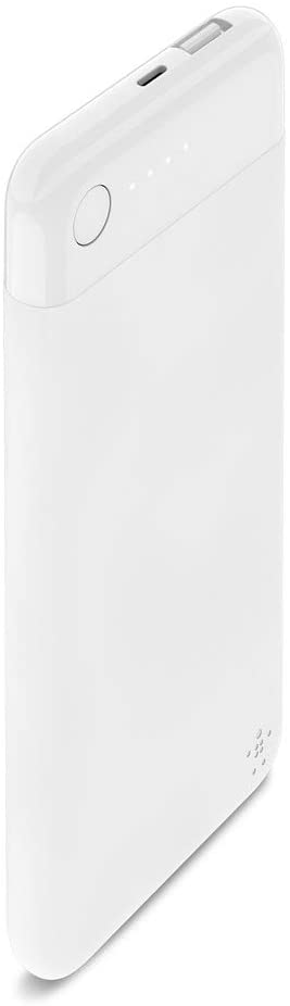 Belkin Boost Charge Power Bank 5K with Lightning Connector (MFi-Certified 5000 mAh Portable Charger for iPhone/iPad/AirPods), White