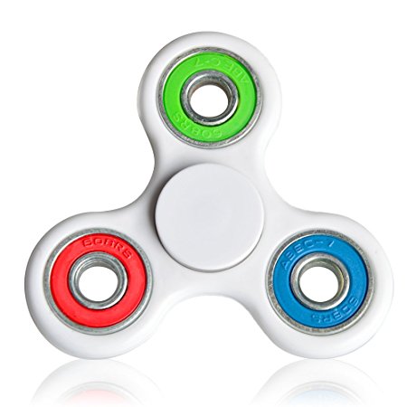 Tri-Spinner Fidget Toy Stress Reducer Hybrid Ceramic Bearing Perfect For ADHD EDC ADD Anxiety Autism Adult Children Hand Killing Time - Spins Last For 3 mins