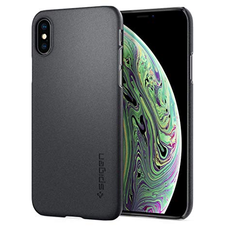 Spigen Thin Fit Designed for Apple iPhone Xs Case (2018) / Designed for Apple iPhone X Case (2017) - Graphite Gray