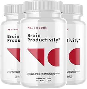 Brain Productivity Supplement, Cognitive Enhancer Pills, Cognitive & Memory Support 180ct (3 Pack)