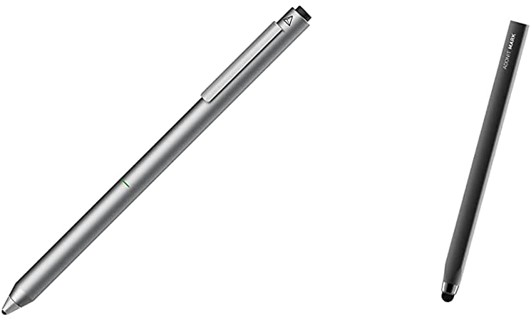 Adonit Dash 3 (Silver) - Capacitive Fine Point Stylus Pencil for for Drawing and Handwriting Compatible with Apple iPad and Android Touchscreen Cellphones, Tablets & Mark Stylus Pen - Black