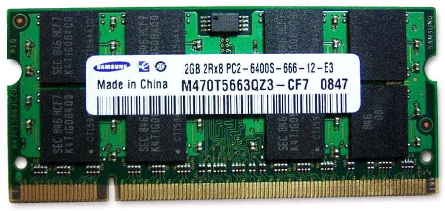 Samsung 2GB DDR2 RAM PC2-6400 200-Pin Laptop SODIMM