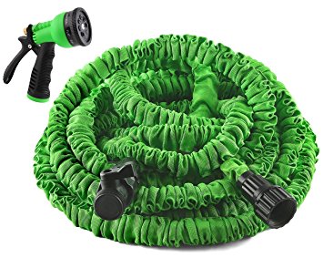 Gardees Tm 50 Feet-Garden Hose   8 Function Spray Nozzle and Shut-off Valve, Green