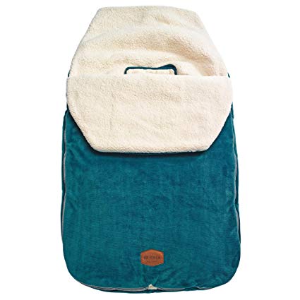 JJ Cole JJ Cole - Original Bundleme, Canopy Style Bunting Bag to Protect Baby from Cold & Winter Weather in Car Seats & Strollers, Teal, Toddler