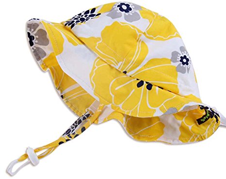 Baby Sun Hat with Chin Strap, Drawstring Adjust Head Size, Breathable 50  UPF