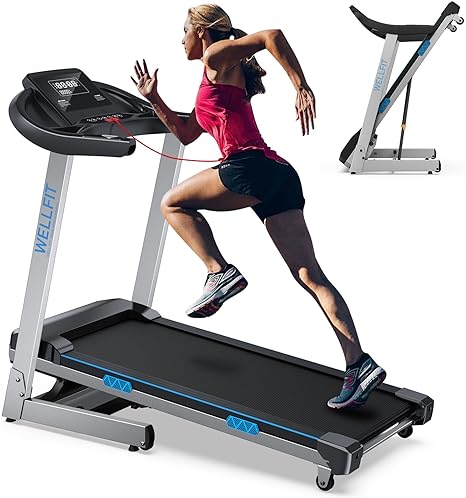 Standing Desk Walking Pad Treadmill with Incline, Under Desk Treadmill 300lbs Capacity 2.5HP Cardio Training, Portable Easy to Use and Move, Works with ZWIFT KINOMAP WELLFIT Apps, No Subscription Fees