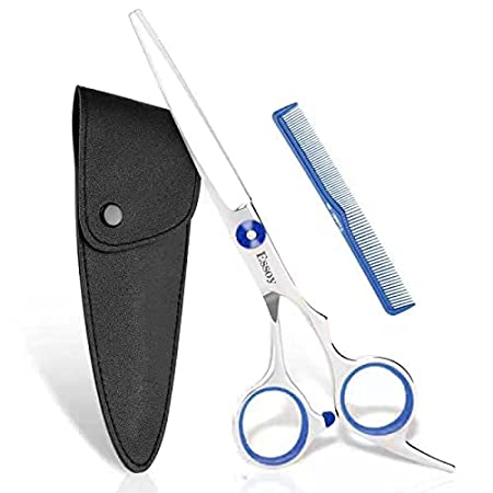 Hair Cutting Scissors Shears 6.7-Inch,ESSOY Japanese Stainless Steel Professional Hairdressing Scissors for Home Salon Barber Women Men