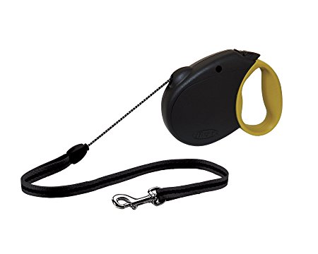 flexi Freedom Retractable Cord Dog Leash, Small, Black/Olive Green, 16-Feet Long, Supports up to 26-Pounds