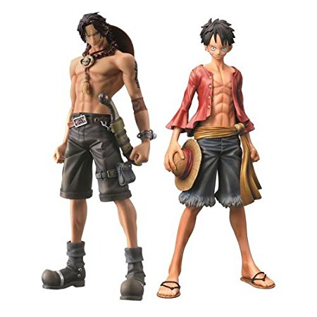 One Piece Ace and Luffy Master Stars Piece Statues Set