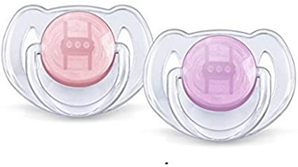 Philips AVENT SCF170/22 BPA-Free Translucent Soothers (6-18 Months) 2 Pack, Random Assortment