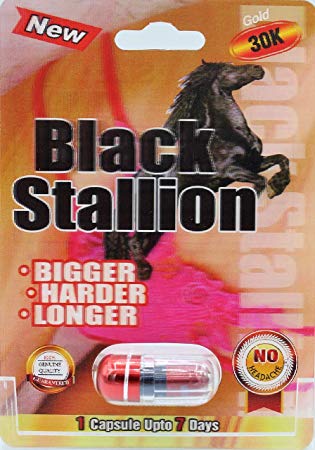 High Quality. Black Stallion 30K. Male Power Sexual Performance Enhancement (6 Pills)