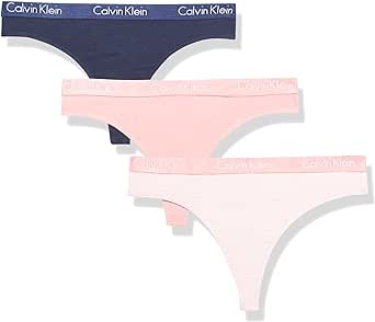 Calvin Klein Women's Motive Cotton Multipack Thong Panty 2 Pack