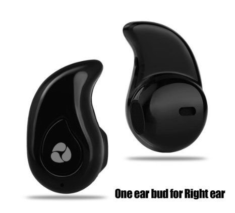 Mugmee (TM) Invisible Mini Wireless Bluetooth Earbud Earphone Headset Support Hands-free Calling for iPhone Samsung Sony HTC LG Blackberry Smartphones