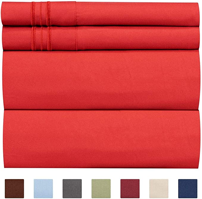 Extra Deep Pocket Sheets - 4 Piece Sheet Set - Twin XL Sheets Deep Pocket - Extra Deep Pocket XL Twin Sheets - Deep Fitted Sheet Set - Extra Deep Pocket Twin XL Size Sheets - Fits Extra Deep Mattress