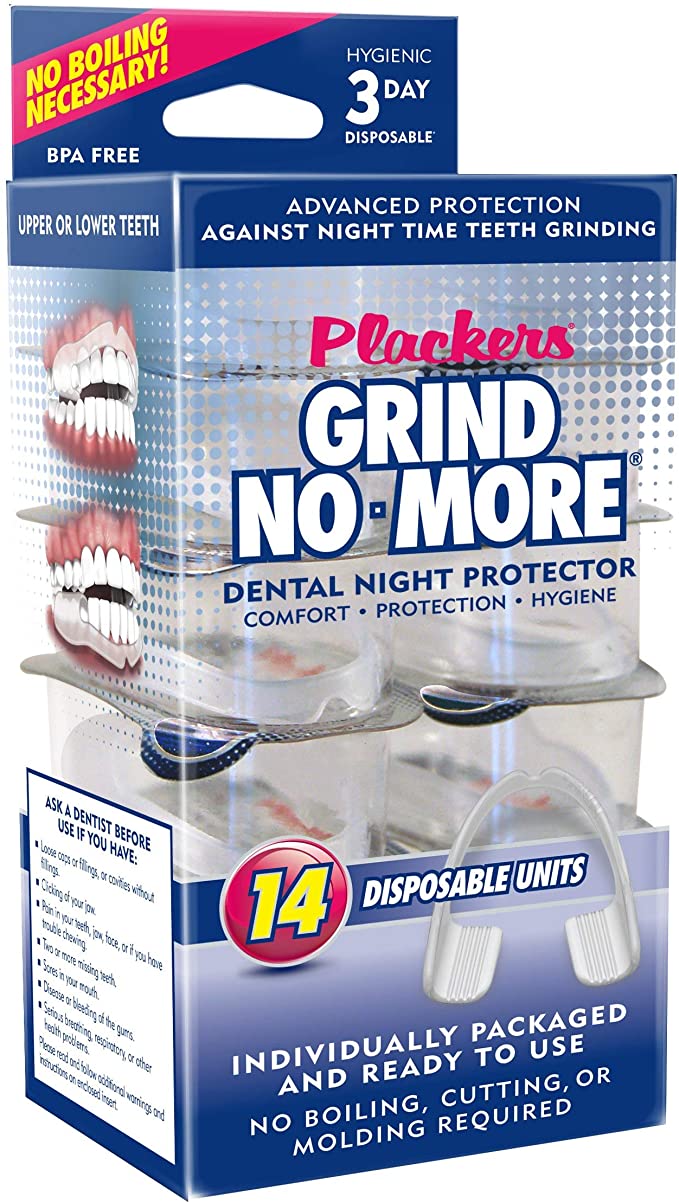 Plackers Grind No More Dental Night Guard for Teeth Grinding, 14 Count | ⭐️ Exclusive