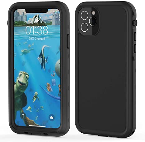 LOVE BEIDI iPhone 11 Pro Max Waterproof case 6.5'', Rugged iPhone 11 Pro Max Case with Screen Protector, Shockproof Full-Body Dustproof Case for iPhone 11 Pro Max 6.5‘’ (Black)