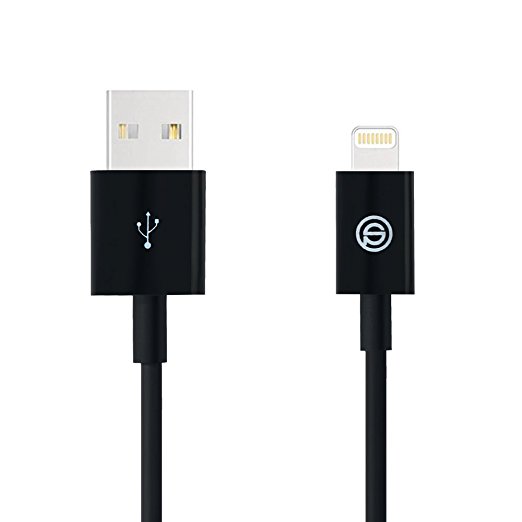 [Apple MFi Certified] OPSO Lightning to USB Cable Sync Charging for iPhone 6S 6 Plus, 5S/5C/5, iPad Air Mini iPod Nano 7 & iPod Touch 5, Black