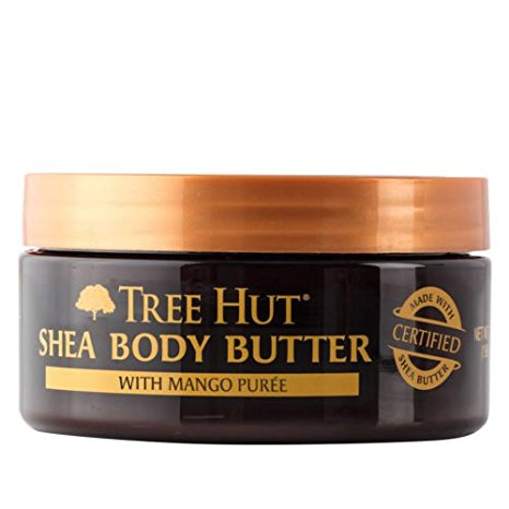 Tree Hut 24 Hour Intense Hydrating Shea Body Butter, Tropical Mango, 7 Ounce