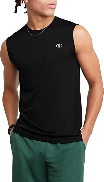 Champion Mens Double Dry Muscle Tee, Men’s Sleeveless Tee, Muscle Tank (Reg. Or Big & Tall)