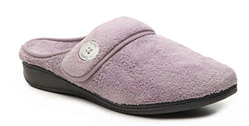 Vionic Women's Indulge Sadie Mule Slipper - Ladies Slipper Concealed Orthotic Support