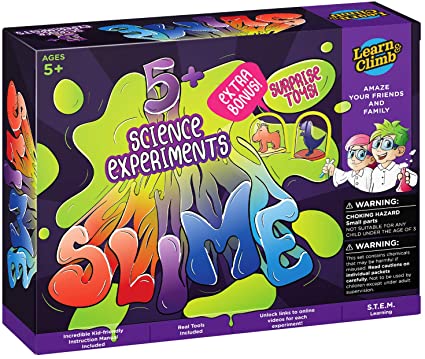Learn & Climb Slime Making Lab kit for Girls & Boys-Great Chemistry Set for Kids 5-10