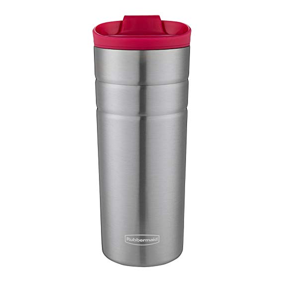 Rubbermaid Leak Proof Flip Lid Thermal Bottle, 16 oz., Bordeaux