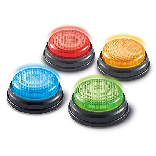 Learning Resources Lights & Sounds Buzzers - Set of 4 (Lights & Sounds Buzzers)