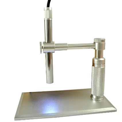 BEST Digital USB Microscope- 2.0MP, Advanced CMOS Sensor, 200x Zoom, Video, 1600 x 1200 HD Still Imaging, 8 LED Adjustable Light Source, Home, Health, Collections, PCB Inspection, Amazing! Aluminum Base and Stand, 100% Guaranteed!!!