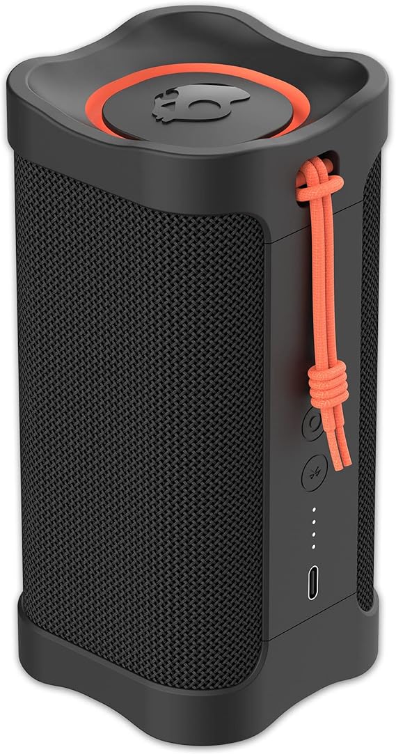 Skullcandy Wireless Bluetooth Speaker - IPX7 Waterproof Portable Terrain Speaker with Dual Custom Passive Radiators, 14 Hour Battery, Nylon Wrist Wrap, & True Wireless Stereo