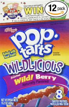 Pop-Tarts, Wild! Berry, 8-Count Boxes (Pack of 12)