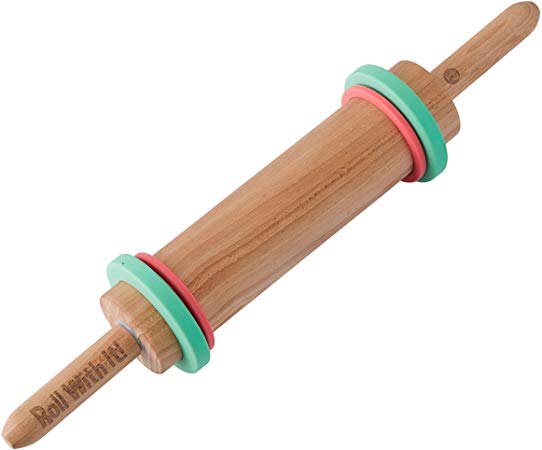 ROSANNA PANSINO by Wilton Rolling Pin, 10-Inch - Wooden Rolling Pin