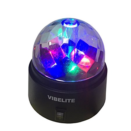 VIBELITE Color Changes RGB Mini Rotating Magic Ball Stage Lights For KTV Xmas Party Wedding Show Club Pub Disco DJ