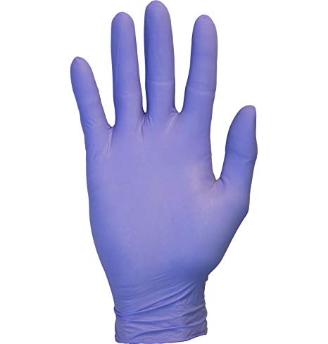 The Safety Zone GNEP-SM-1P Nitrile Exam Gloves - Medical Grade, Powder Free, Latex Rubber Free, Disposable, Non Sterile, Food Safe, Textured, Indigo Color, Convenient Dispenser Pack of 100, Size Small