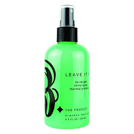 Anti-Frizz, Leave-in Conditioner for Dry and Damaged Hair, Leave-In Treatment, Thermal Protector, Incredible Shine Spray By B. The Product 8oz.