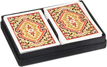 Springbok KEM Paisley Playing Cards: 2 Deck Set Red and Blue, Jumbo Index