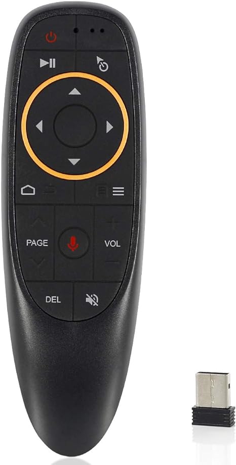 G10 Voice Air Fly Mouse, 2.4G Wireless 6 Axis Gyroscope Air Mouse Remote Control, IR Learning Controller for Android TV Box T9 H96 Max X96 X88 Mini M8s A95x